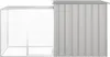 vidaXL Kaninchenkäfig Grau 200x91x100 cm Verzinkter Stahl Produktbild-Vorschau 2