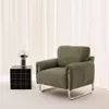 sweeek - Vintage-Sessel mit Cordbezug und verchromtem Produktbild-Vorschau 3