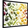 MuchoWow® Gerahmtes Poster Gemüse - Obst - Regenbogen 40x40 Produktbild-Vorschau 1