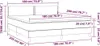 Boxspringbett mit Matratze & LED Creme 180x200 cm Stoff Produktbild-Vorschau 8