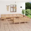 vidaXL 13-tlg. Garten-Lounge-Set Massivholz Kiefer Produktbild-Vorschau 2
