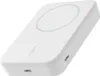 A white Belkin BoostCharge Pro magnetic power bank is shown from a diagonal angle against a white background. Voir les images du produit
