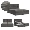 Boxspringbett 140x200 mit 2 Bettkästen, Kontinentales Bett Produktbild-Vorschau 1