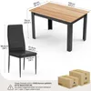 Ensemble de salle à manger "Mondeer", comprenant 5 pièces : Voir les images du produit 5
