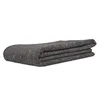 A folded gray blanket is shown against a white background. Produktbild-Vorschau