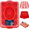Boîte à gâteaux WELLHAUS rouge 31 x 10 cm – Boîte de Voir les images du produit 1
