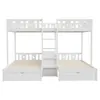 Letto a castello Flieks 90x200 cm/140x200 cm per 3 bambini, Anteprima dell’immagine prodotto 6