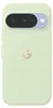 A light green phone case with a camera bump and a Google logo.