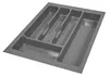 Besteckeinsatz Besteckkasten 40 cm Schubkasten grau Produktbild-Vorschau 1