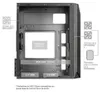 Mars Gaming MCS1, Mini Tower, PC, Schwarz, micro ATX, Produktbild-Vorschau 6