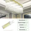 A chandelier and an LED bulb with product specifications. Produktbild-Vorschau