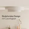 LUMIÈRE Design Deckenleuchte 'Aurelia' 35cm LED warmweiß Produktbild-Vorschau 8