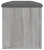 vidaXL Sitzbank mit Stauraum Grau Sonoma 102x42x45 cm Produktbild-Vorschau 6