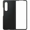 A black Samsung phone case is shown laid flat against a white background. The case is folded in half, with the front cover open. Náhled obrázku produktu