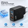65W USB-C GaN Ladegerät – 2-Port Schnellladeadapter mit Produktbild-Vorschau 4