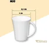 Wilmax Tasse 380 ml Weiß Porzellan für Kaffee und Tee Produktbild-Vorschau 4