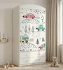 Armadio per bambini grande, bianco, con cassetti e asta Anteprima dell’immagine prodotto 5