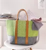 Damentasche aus Filz, grau / grün, Schultertasche, Produktbild-Vorschau 1