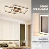 ZMH LED Plafonnier Moderne Bois 3000K Blanc Chaud Noir Voir les images du produit 6