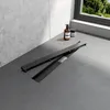 EMKE Duschrinne Edelstahl 70cm Mattschwarz Bodenablauf Produktbild-Vorschau 1