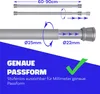 Klemmstange Silber 60-90cm ausziehbar, Ø22/25mm, Produktbild-Vorschau 2