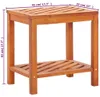 vidaXL Beistelltisch Akazienholz Massiv 45 x 33 x 45 cm Produktbild-Vorschau 5