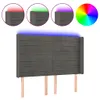 vidaXL LED Kopfteil Dunkelgrau 147x16x118/128 cm Samt -  Produktbild-Vorschau 3
