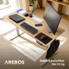 Elektricky výškově nastavitelný psací stůl AREBOS 140x60 cm Náhled obrázku produktu 5
