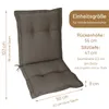 Herlag Gartenstuhlauflage für Niedriglehner AVA Taupe Produktbild-Vorschau 3