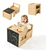 Montessori Tisch- und Stuhlset - Kindersitzgruppe aus Holz Produktbild-Vorschau 1