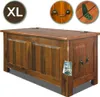 Coffre en bois massif 85x44x48 cm Malle de rangement Grand Voir les images du produit 1