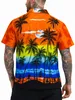 King Kameha Hawaiihemd "Beach" in Orange Herren Hawaii-Hemd Produktbild-Vorschau 4