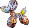 A graffiti-style balloon dog sculpture. Produktbild-Vorschau