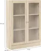 Dmora Regal Aline 79x28,3x107,2h cm Braun 2 Böden 2 Türen Produktbild-Vorschau 3