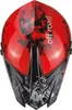 Crosshelm Helm Kinderhelm Motorradhelm Motocross Racing Rot Produktbild-Vorschau 6