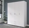 Armoire Parisot Daily, 4 portes, blanche, 160 x 185 cm Voir les images du produit 5