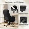 A black ergonomic office chair is shown with various feature callouts. Anteprima dell’immagine prodotto
