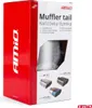 A product box for a muffler tail, showing different models and the brand logo. Anteprima dell’immagine prodotto
