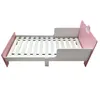 Kinderbett Weiß-Rosa mit Schwan-Motiv, beidseitigem Produktbild-Vorschau 6