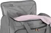 Close-up view of an open grey duffel bag with a pink towel inside. Náhľad obrázku produktu