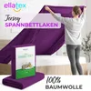 EllaTex Jersey Spannbettlaken 180x200–200x220 Baumwolle – Produktbild-Vorschau 2