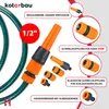 KOTARBAU® Záhradná hadicová prípojka 4-dielna 1/2" PVC Náhľad obrázku produktu 4
