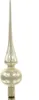 Kaemingk Weihnachtsbaumspitze Emaille Pearl creme glänzend Produktbild-Vorschau 1