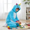 Pigiama Onesie Kigurumi Costume Travestimento Unicorno Blu Anteprima dell’immagine prodotto 4