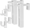4er Pack Klemmträger Set Universal (Weiß) zur Befestigung Produktbild-Vorschau 1