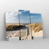 Bilder auf glas - Strand Meer Fußgängerbrücke Ufer - Produktbild-Vorschau 4