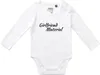 Huuraa Baby Body Girlfriend Material Schriftzug 80 White  Produktbild-Vorschau 1