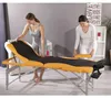 Masážny stôl 3 zóny hliníková čierna/žltá Terapeutická Náhľad obrázku produktu 12