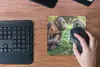 MuchoWow® Mauspad Mousepad Affen - Tiere - Familie 20x20 cm Produktbild-Vorschau 4