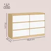 VASAGLE Kommode mit 6 Schubladen Modernes Sideboard für Produktbild-Vorschau 8